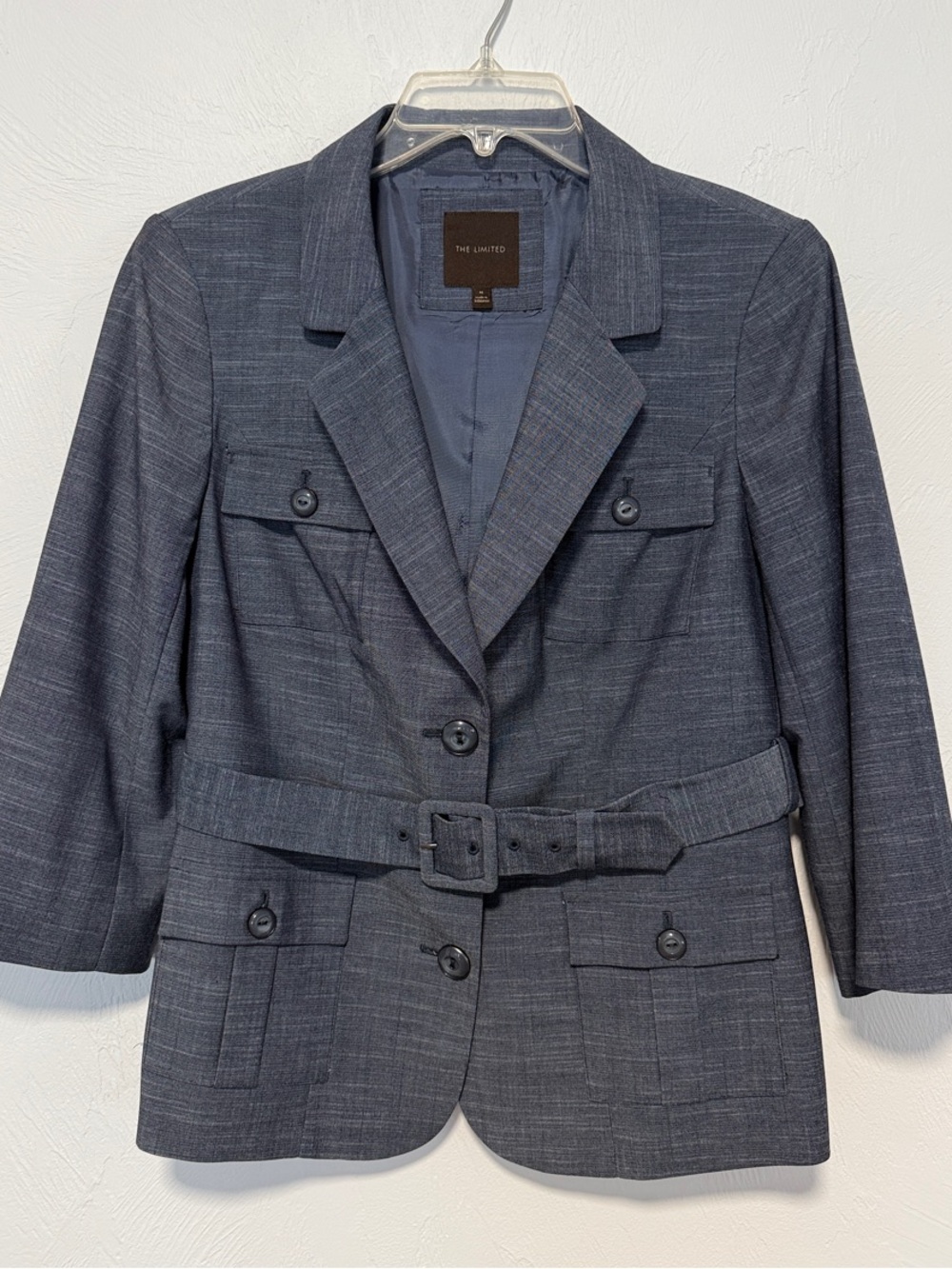 The Limited Slate Gray Belted Blazer Jacket - Women's NWOT